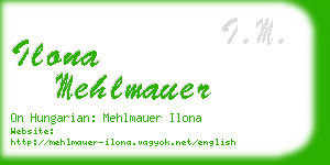 ilona mehlmauer business card